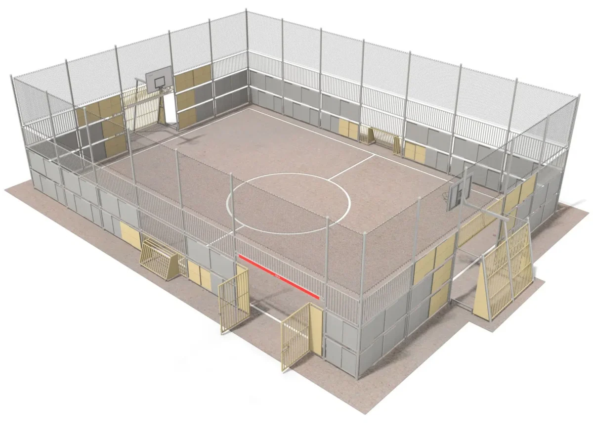 Sportplatz III mit Einfahrt