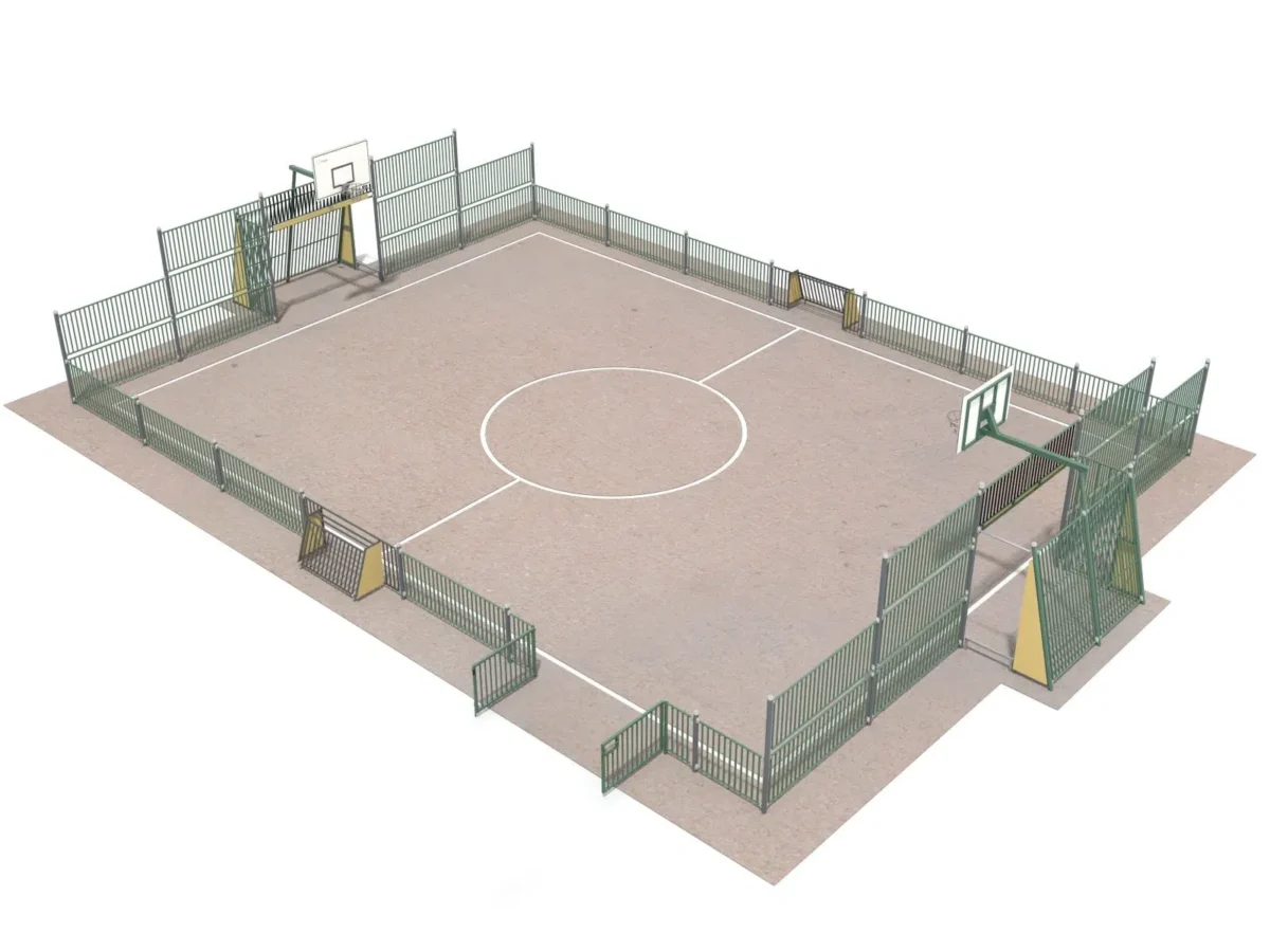 Sportplatz I mit Einfahrt