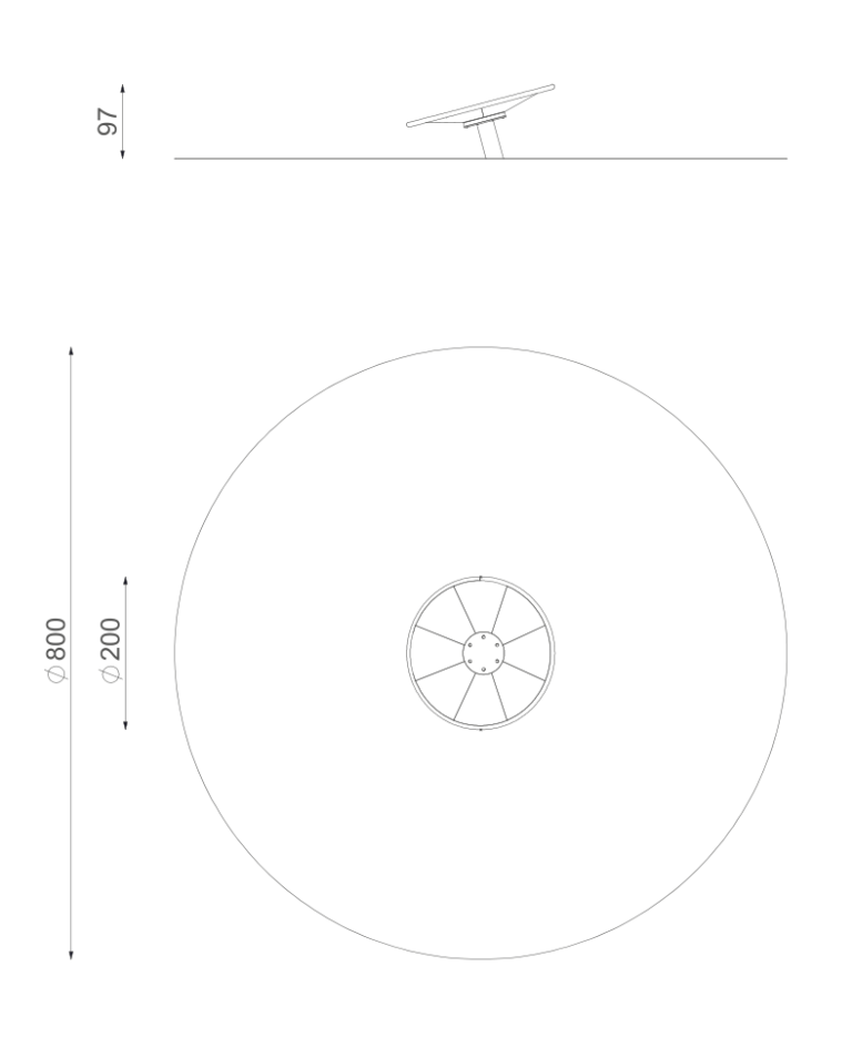 Holländerscheibe 2 Meter Ø