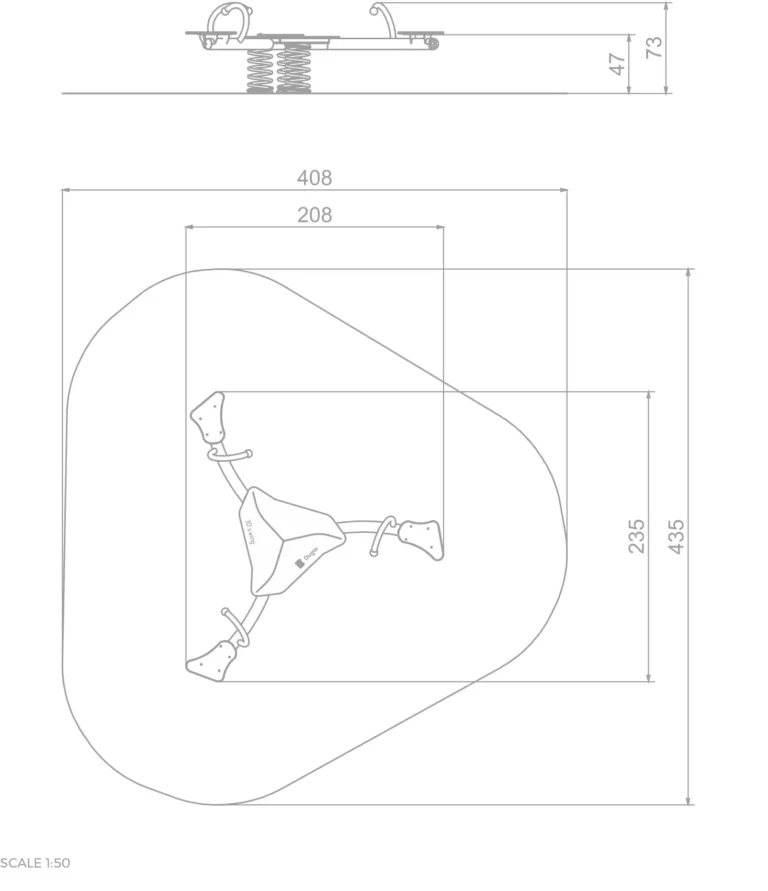 Dreifach Federwipper Swing