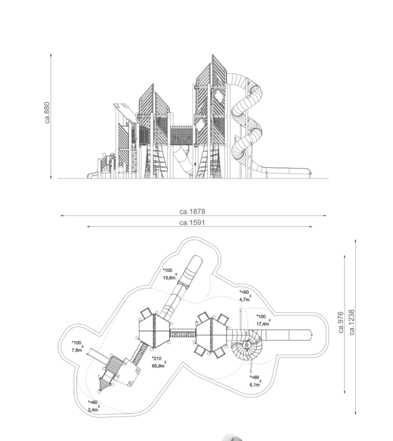Rutschturmkombination Ramego Three